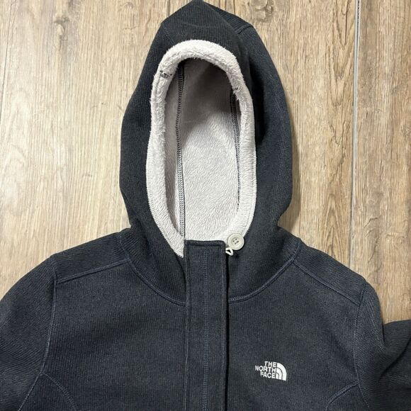 The North Face Jacket Womens Banderitas‎  Hooded Fleece Lined Full Zip Womens M - Picture 3 of 13